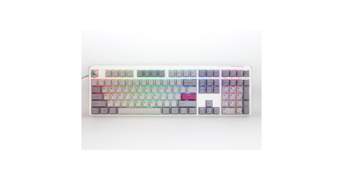 Ducky One Mist Grey Toetsenbord Lichtgrijs Us Lay Out Cherry Mx