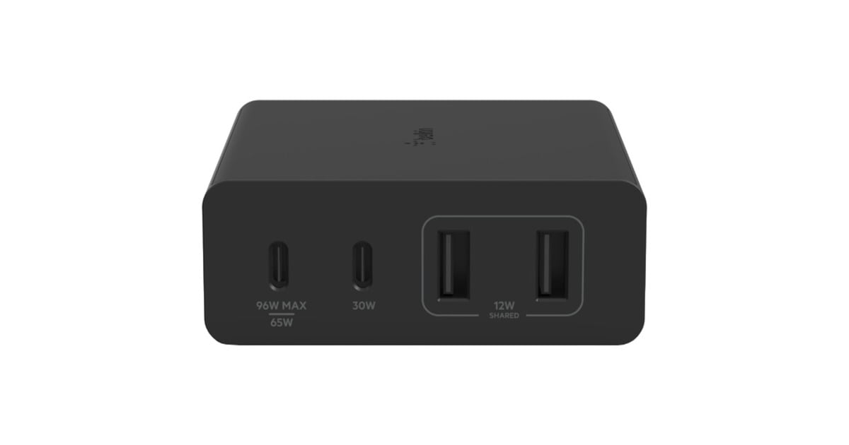 Belkin Boostcharge Pro Poorts Gan Wandlader Zwart W