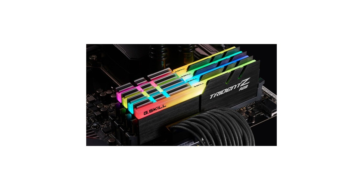 G Skill 64 GB DDR4 3600 Quad Kit Werkgeheugen Zwart F4 3600C18Q 64GTZR