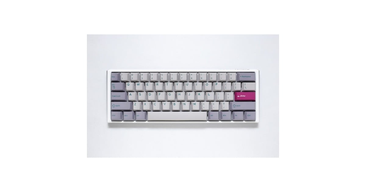 Ducky One Mist Grey Mini Toetsenbord Lichtgrijs Us Lay Out Cherry