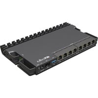 MikroTik Heavy-duty RB5009 router (RB5009UPr+S+IN) Zwart, Marvell ARMADA 7040 CPU, PoE, SFP+
