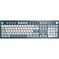 Montech Mkey Freedom, toetsenbord Donkerblauw/wit, US lay-out, Gateron G Pro Yellow, Hot-swappable, RGB, PBT
