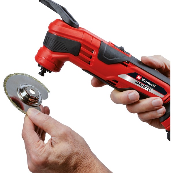 Einhell Multitool Varrito Multifunctioneel Gereedschap Rood Zwart Accu