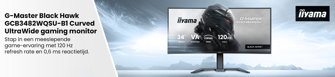 iiyama G-Master Black Hawk GCB3482WQSU-B1 34" Curved UltraWide gaming monitor