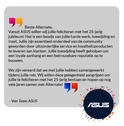 Felicitatie ASUS