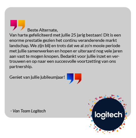 Felicitatie Logitech