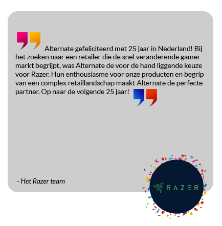 Felicitatie Razer