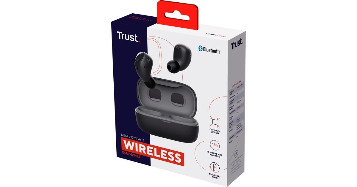 Trust compact wireless discount earphones