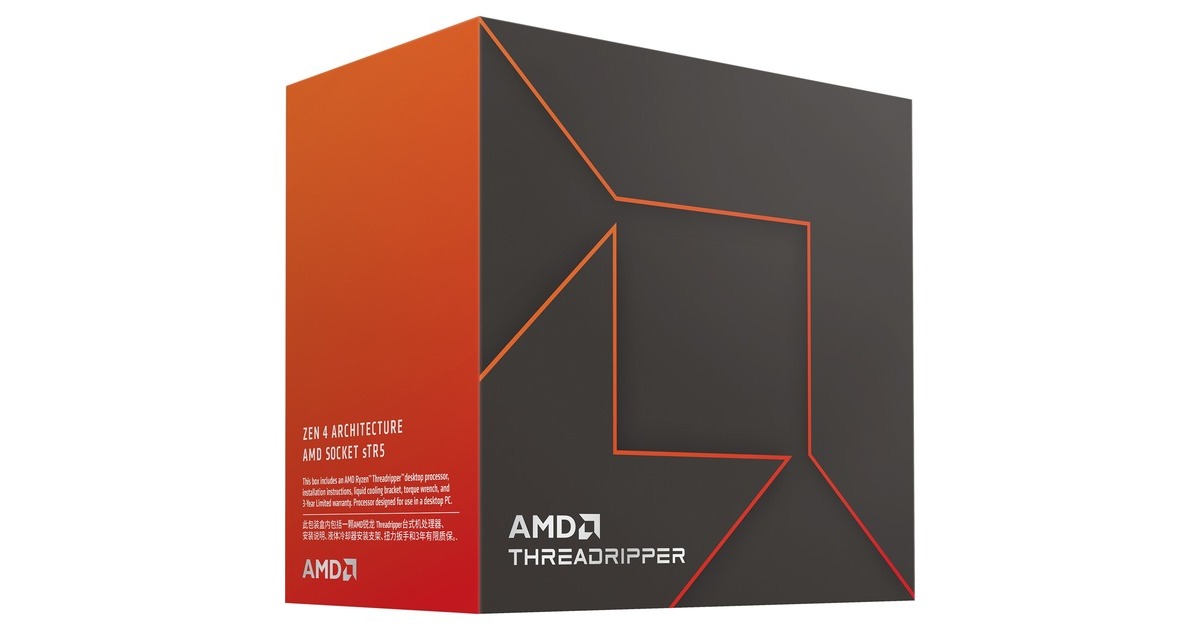 AMD Ryzen Threadripper 7960X, 4,2 GHz (5,3 GHz Turbo Boost) socket