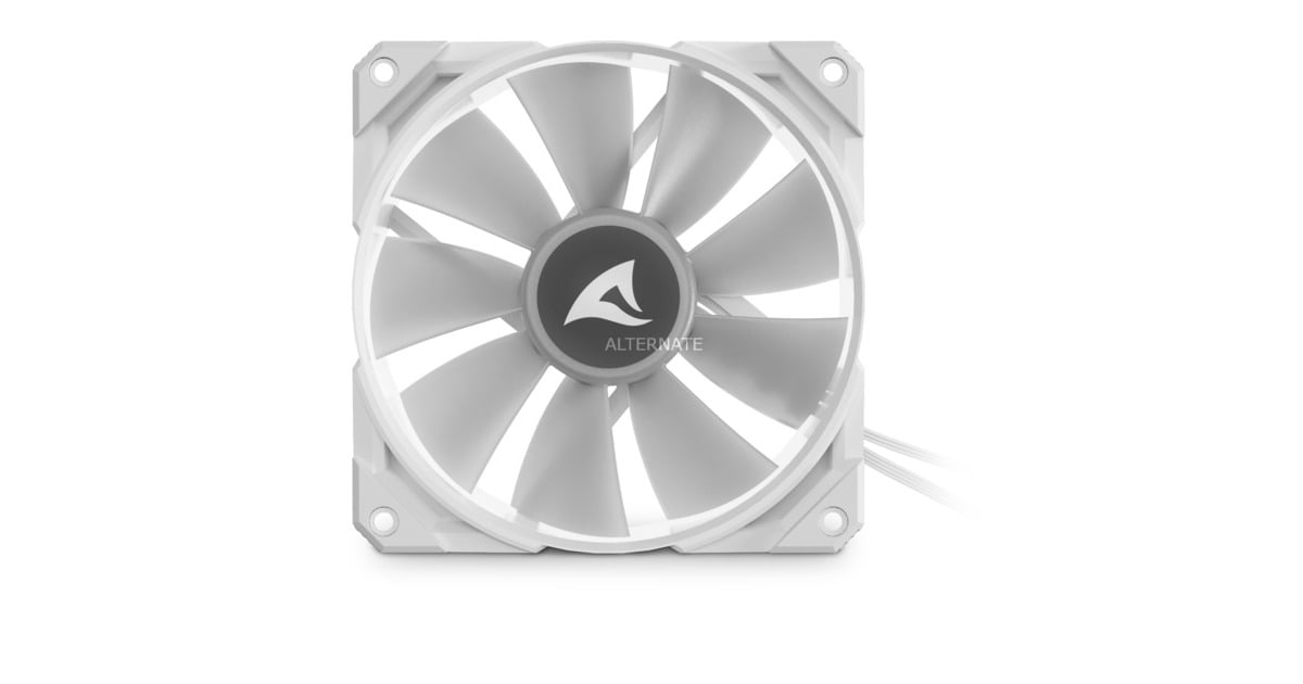 Sharkoon Rebel F50 PWM - White case fan Wit, 4-pin PWM + 4-pin (5V-D ...