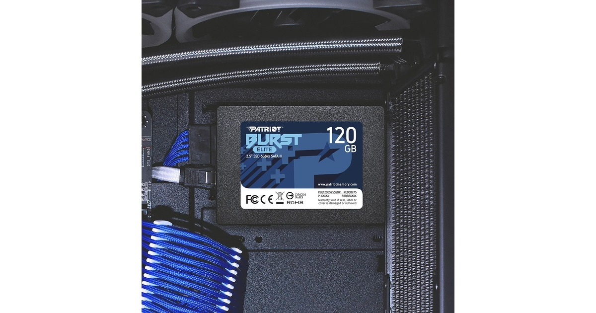 Patriot Burst Elite Gb Ssd Zwart Pbe Gs Ssdr Sata Gb S