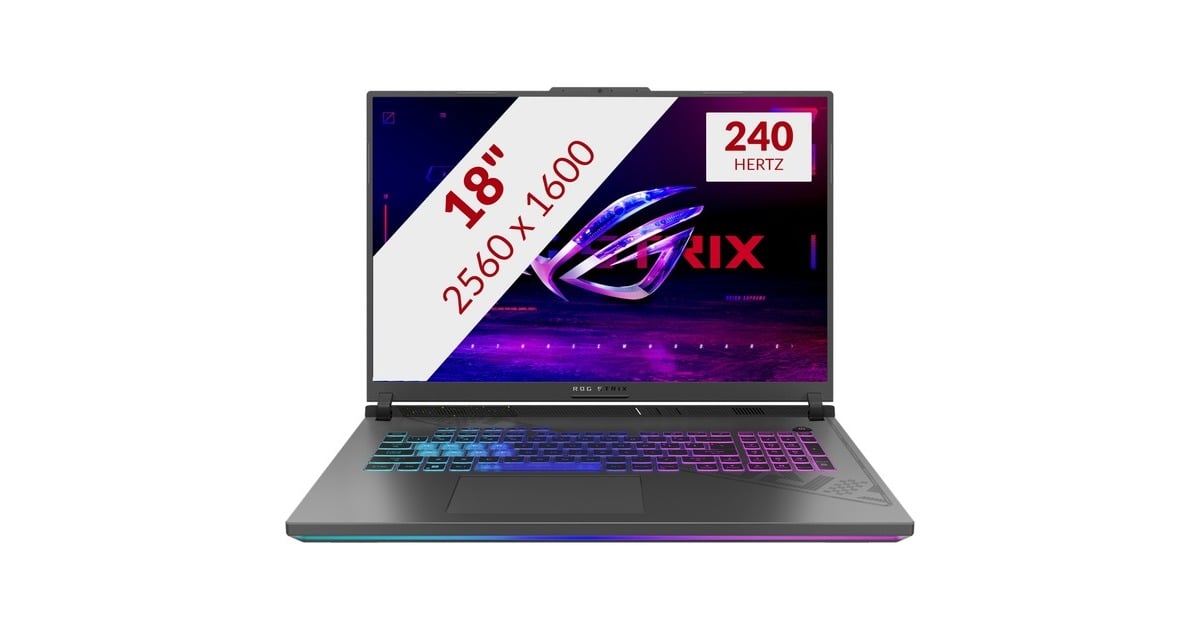 Asus Rog Strix G Ji N W Gaming Laptop Grijs I Hx