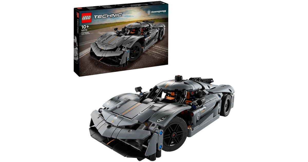 LEGO Technic Koenigsegg Jesko Absolut grijze hypercar Constructiespeelgoed 42173