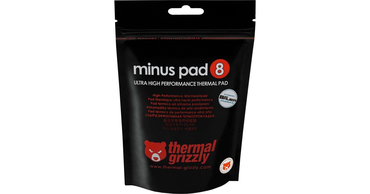 Thermal Grizzly Minus Pad X X Mm Thermal Pads Bruin