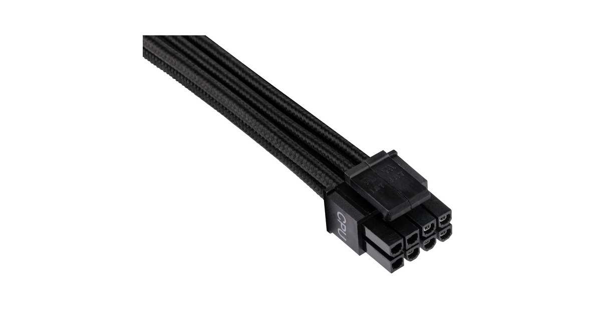 Sleeved Type 4 Starter 4 kabel 8-delig Corsair Premium Kit Zwart, PSU Gen Individually