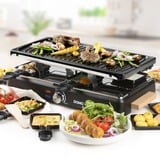 Domo Steengrill-grill-raclette DO9262G gourmetstel Zwart/houtkleur