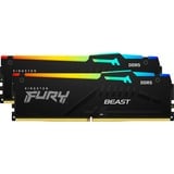 Kingston FURY 64 GB DDR5-6000 Kit werkgeheugen Zwart, KF560C30BBAK2-64, Fury Beast RGB, XMP