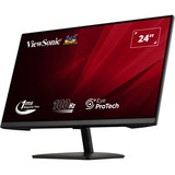 ViewSonic VA2408-MHDB 24" monitor Zwart, 1x HDMI, 1x DisplayPort, VGA, USB-A, USB-B, audio