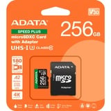 ADATA SPEED PLUS microSDXC 256 GB geheugenkaart UHS-I U3, Class 10, V30, A2