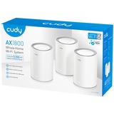 Cudy AX1800 Gigabit Mesh Wi-Fi 6 System (3-Pack) mesh router Wit