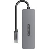 Sitecom 5-in-1 USB-C Multiport usb-hub Grijs