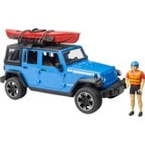 bruder Jeep Wrangler Rubicon Unlimited met kajak en figuur Modelvoertuig 02529