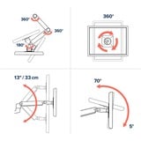 Ergotron LX monitorarm Wit