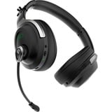 AceZone A-Spire Wireless Hybrid ANC  over-ear gaming headset Zwart/groen, PC, PS4, PS5, Xbox Series X|S, Switch, Mobile