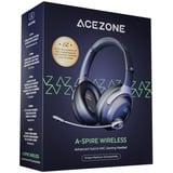 AceZone A-Spire Wireless Hybrid ANC  over-ear gaming headset Zwart/groen, PC, PS4, PS5, Xbox Series X|S, Switch, Mobile