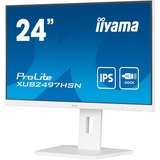 iiyama ProLite XUB2497HSN-W1 23.8" monitor Wit (mat), HDMI, DisplayPort, USB-C, LAN, Audio