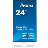 iiyama ProLite XUB2497HSN-W1 23.8" monitor Wit (mat), HDMI, DisplayPort, USB-C, LAN, Audio