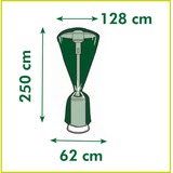 Nature Tuinmeubelhoes voor terrasverwarmer afdekking Zwart, 6030619