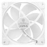 SilverStone Shark Force 140 ARGB case fan Wit, 4-pins PWM fan-connector, 4-1 pin ARGB (5V LED)