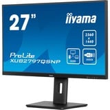 iiyama ProLite XUB2797QSNP-B1 27" monitor Zwart (mat), HDMI, DisplayPort, USB-C, LAN, Audio