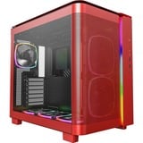 Montech KING 95 PRO midi tower behuizing Rood | 2x USB-A | 1x USB-C | RGB | Tempered Glass