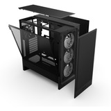 NZXT  midi tower behuizing Zwart | 1x USB-A | 1x USB-C | RGB | Window