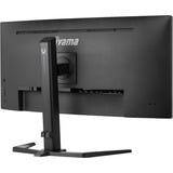 iiyama G-Master Red Eagle GCB3481WQSU-B1 34" Curved UltraWide gaming monitor Zwart, 180Hz, HDMI, DisplayPort, Audio, AMD Free-Sync