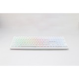 Ducky Zero 6108 Pure White, gaming toetsenbord Wit, US lay-out, Cherry MX2A Blue, RGB leds, Double-shot PBT, hot swap, 2.4GHz | Bluetooth | USB-C