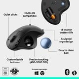 Logitech ERGO M575S Wireless Trackball Mouse Grafiet, 400 - 2000 Dpi, Bluetooth Low Energy / 2,4 GHz USB