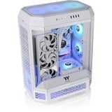 Thermaltake The Tower 600 - Snow midi tower behuizing Wit | 4x USB-A | 1x USB-C | Tempered Glass