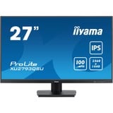 iiyama ProLite XU2793QSU-B7 27" monitor Zwart, 100 Hz, HDMI, DisplayPort, USB, Audio, Adaptive Sync