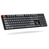 Keychron K1-N1, toetsenbord Grijs/grijs, US lay-out, Gateron Low Profile Red, RGB leds, ABS keycaps, Bluetooth