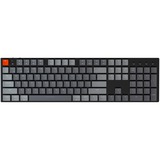 Keychron K1-N1, toetsenbord Grijs/grijs, US lay-out, Gateron Low Profile Red, RGB leds, ABS keycaps, Bluetooth