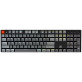 Keychron K1-N1, toetsenbord Grijs/grijs, US lay-out, Gateron Low Profile Red, RGB leds, ABS keycaps, Bluetooth