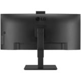 LG 34BQ77QC-B 34" Curved UltraWide monitor Zwart, 2x HDMI, 1x DP, USB-A, USB-C, HDR10, LAN, webcam, microfoon