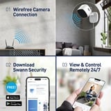 Swann EVO​ 2K Indoor Wi-Fi Camera Wit/zwart