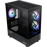 Thermaltake  mini tower behuizing Zwart | 2x USB-A | RGB | Window