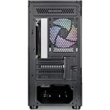 Thermaltake  mini tower behuizing Zwart | 2x USB-A | RGB | Window