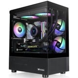 Thermaltake  mini tower behuizing Zwart | 2x USB-A | RGB | Window