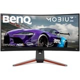 BenQ MOBIUZ EX3410R 34" Curved UltraWide gaming monitor Zwart, 2x HDMI, DisplayPort, 2x USB-A 3.2 (5 Gbit/s), USB-B, 144 Hz